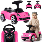 Laste t&otilde;ukemasin, auto, valgusega, kerge, Porsche Carrera GT, roosa