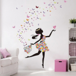 Lastetoa seinakleebis T&uuml;druk liblikatega