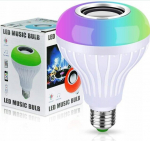 RGB LED disko-pirn Bluetooth-k&otilde;lariga, E27, kaugjuhtimispuldiga, 230 V