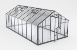 Gampre Sanus Hybrid XL-16 karastatud klaasist kasvuhoone 5,7 x 2,9 m (16,53 m&sup2;) RAL7016