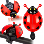 Laste jalgrattakell jalgratta rolleril lastele Ladybug punane