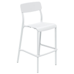 Baaritool Ferne Rimo Valge plastist, praktilise disainiga, k&otilde;rge seljatoega