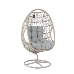 Vabaajatoole Home4You CASSIA, p&ouml;&ouml;rlev, beež, 360&deg; p&ouml;&ouml;rlemine, pol&uuml;ester