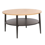 Diivanilaud Home4you Hector modernne, saar/must metallraam