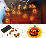 Led Garlianda Pumpkin Halloweeni kaunistus 120cm