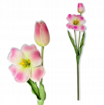 Roosa kunsttulbioks 53 cm, vaht &otilde;ied