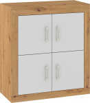 Kummut Meblocross Verin VRN-01, 4-ukseline, praktiline disain, puiduimitatsiooniga viimistlus