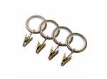 kardinapuu 340 cm 19 Mm kuldne antiik Belluna Silent Rings for Swivels