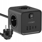 Pikendusjuhe 4 pistikupesa + 4 USB 20W 2 m, Prailgintuvas 4 lizdų + 4 USB 20W 2 m