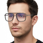 Stiilion Sinise Valguse Blokeerimisega Unisex Digikaitse Prillid, Hall-Must Aviator raam, Arvutitele ja Digiseadmetele.