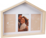 Pildiraam kodustiili kollektsioon, majakujuline MDF-raam 3 fotole 10x15