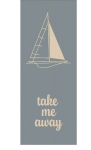Saunar&auml;tik CAW&Ouml; Travel Sailing Boat 70x180 cm puuvill sinine
