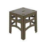 Kokkupandav v&auml;listingimustel kasutatav laud M, kandev&otilde;ime kuni 80 kg, Timo 46,5x44,5x55 cm, oliiviv&auml;rvi