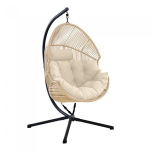 Ripptool Mirpol Holand beež &ndash; s&uuml;nteetiline rotang, modernne muna-kujuline disain, pehmendustega mugavus