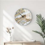 Dekoratiivne seinakell Asir Huhu351 40x40 cm klaas, abstraktne disain