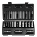L&ouml;&ouml;kmutriv&otilde;tmete komplekt, 15-osaline s&uuml;gav metriline 8-22 mm, 295x150x54 mm, teras, hoiukohver