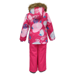 Huppa T&uuml;drukute talvekomplekt WONDER, fuchsia pattern/ fuchsia, 98