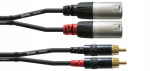 Cordial Cfu 3 Mc helikaabel Rca kuni Xlr, 3m