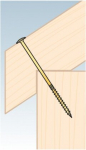 Ehituskruvid seibidega 6x180mm Torx 100 tk.