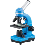 BIOLUX SEL - BRESSER JUNIOR student microscope - 40x-1600x magnification - experiment kit - blue