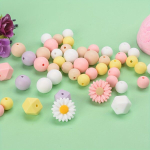 Silikoonhelmed, Style B - Silicone Beads Mixed Lavender Style