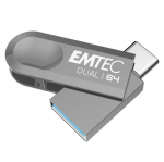 M&auml;lukaart Emtec m&auml;lupulk USB 3.2 Type-C Dual D280 64GB