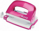 Leitz Wow Mini perforaator, roosa, 10 lehte