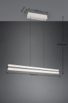 Trio Emerson ripplamp, Led, 22w, 2500lm