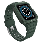 Apple Watch 7/6/5/4/3/2/se 45/44/42 mm roheline kaitse&uuml;mbris koos randmepaelaga