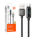 MCDODO USB-C kiirlaadimiskaabel Samsungi Xiaomi Type-C telefonile, 6A, 100W, 1M, LED