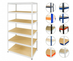 Metallist riiul Helios 196x110x60 cm, 6 riiulit, 400 kg/riiul
