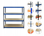 Metallist riiul Helios Hbn 213x180x60, 4 riiulit, 275kg/riiul