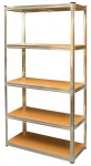 Metallist riiul Villago Pro 750 kg, 180x90x40 cm, 5 Hdf riiulit