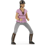 Figurine Cavali&egrave;re mode - PAPO - CHEVAUX, POULAINS ET PONEYS - Rose - Pour les concours de saut d'obstacles