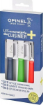 Opinel Essentials Trio: 3 k&ouml;&ouml;ginuga ja juurviljakoorija
