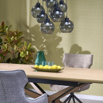 Ripplamp Cubus, 9 E27 pesa, grafiitklaasist katted