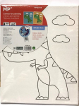 Dinosauruste maalimise l&otilde;uend 20x25 cm