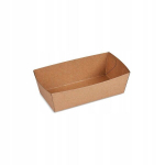 Paberikandik kiipide jaoks 13x7x4.5cm 300ml 250tk, Popierinis padėklas tra&scaron;kučiams 13x7x4,5cm 300ml 250vnt.