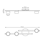 Emibig Fragment 3 ripplamp, valge, Gx53