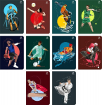 M&auml;rkmik A5, 32 lehte, joon, sportlik disain (10 tk.)