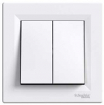 Schneider Electric Asfora topeltl&uuml;liti, valge, 10ax, 250v