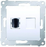 Simon 54 Hdmi pesa, valge, Dghdmi.01/11