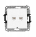 Ikoon topeltarvuti pesa 2xrj45, kat. 5e