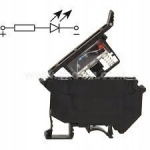 Pistik kaitsmega Ergom Zjub-2,5/led24