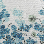 Voodikate Eurofirany NOA 240x220 Valge Pol&uuml;ester Tepitud Mustriga