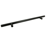4 x M&ouml;&ouml;blikinniti Reling 224 mm, must Metallist kinniti sahtlitega kapidele