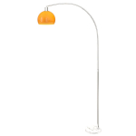 Arc p&otilde;randalamp 26x90x180 cm valge ja oranž marmor metall plastik