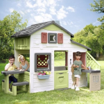 Laste m&auml;ngumaja Smoby Life Friends House, liivakarva, 217x155x172 cm