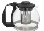 Kitchen&Go Jane klaasist teekann metallist s&otilde;elaga, 1,25 L