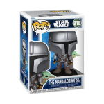 Vin&uuml;&uuml;lfiguur Funko Pop Star Wars Mandaloriaan Grogu&rsquo;ga (seljas)